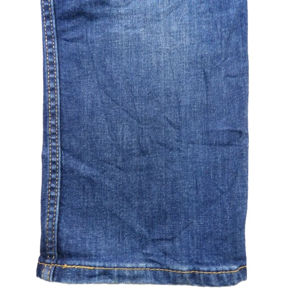 Levi's 513 Slim Straight Jeans Cotton Stretch Men W34xL32 Blue Medium Wash Denim